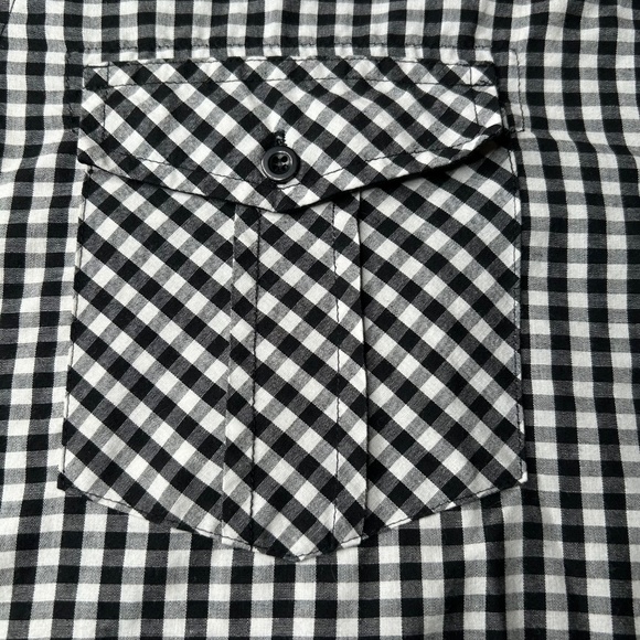 Burnside Y2K Large Checkered Long Sleeve Shirt Gingham Button Down - Picture 4 of 14